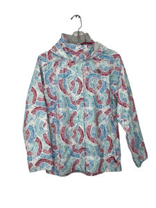 North Face Size X- Small White Print Jacket- Ladies