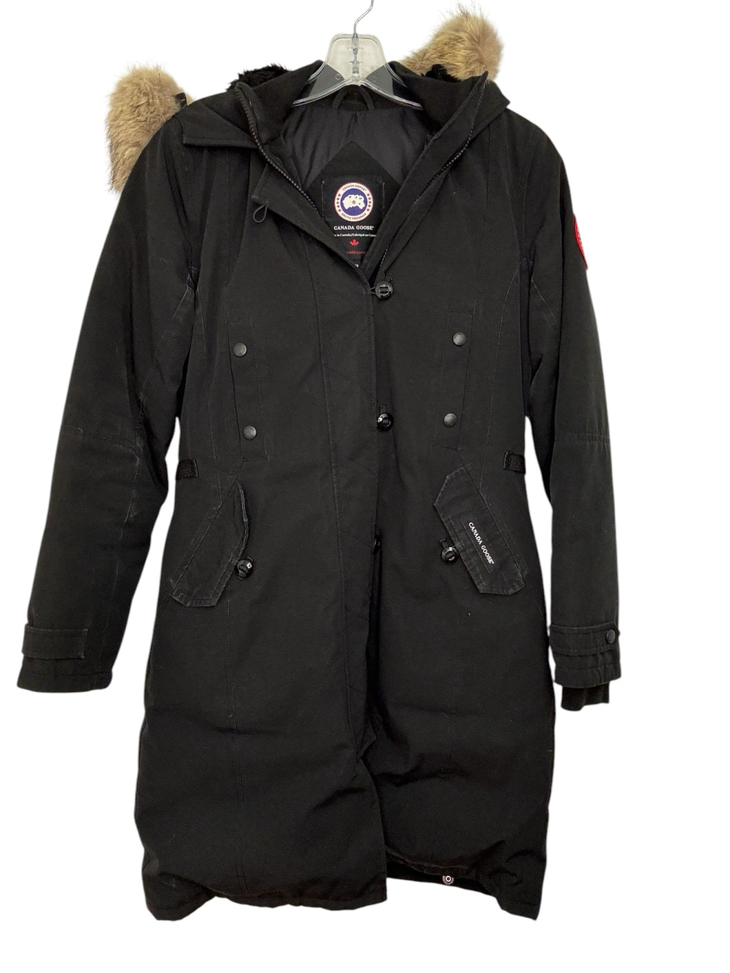 Canada Goose Size X- Small Black Pre-Owned Coat- Ladies