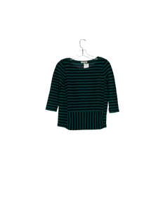 Madewell Size X- Small Green Stripe Pre-Owned Top- Ladies