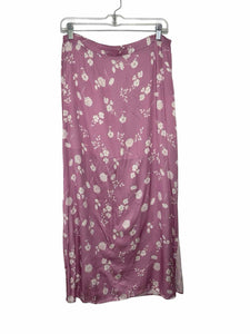 Saltwater Luxe Size Large Lavender Print Pre-Owned Skirt- Ladies