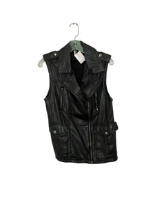 Topshop Size 4 Black Pre-Owned Vest- Ladies