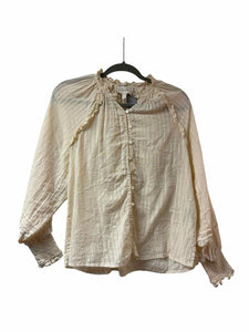 Cleobella Size Small Cream Pre-Owned Shirt- Ladies