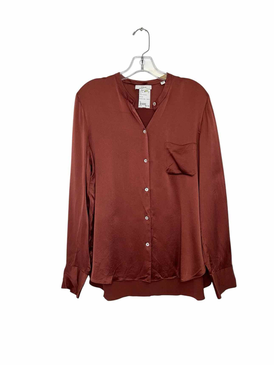 Vince Size 12 Copper Pre-Owned Shirt- Ladies