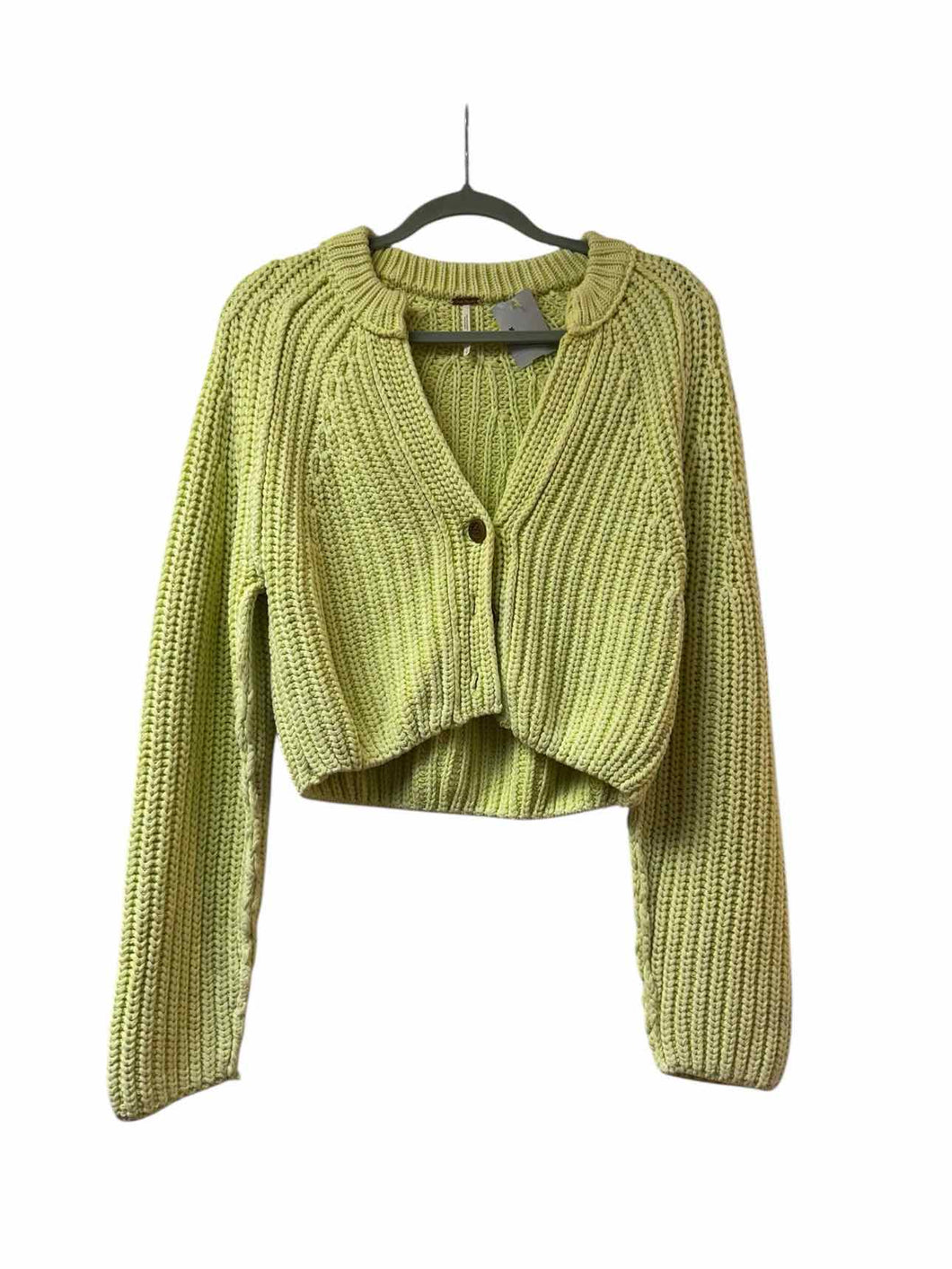 Free People Size Small Citrine Pre-Owned Sweater- Ladies