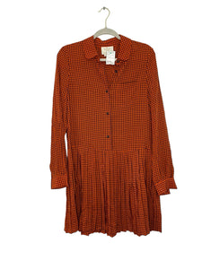 Kate Spade Size 4 Orange Plaid Pre-Owned Dress- Ladies