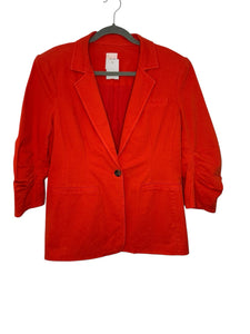 Cinq A Sept Size 12 Orange Pre-Owned Blazer/Indoor Jacket- Ladies