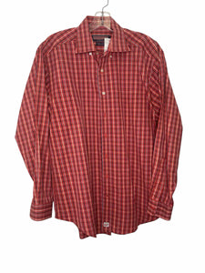 Vineyard Vines Size M Red Plaid Pre-Owned Shirt- Mens