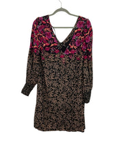 Load image into Gallery viewer, Anthropologie Size 10 Black Floral Pre-Owned Dress- Ladies
