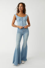 Load image into Gallery viewer, Free People Size X- Small Denim Tank Top- Ladies
