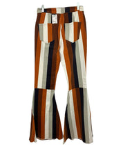 Load image into Gallery viewer, Peach Love Size Medium Brown Stripe Pre-Owned Pants- Ladies
