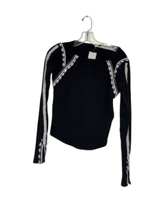 Free People Size Medium Black Pre-Owned Top- Ladies