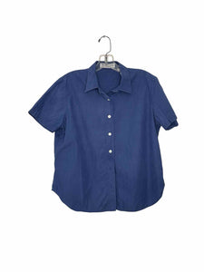 Burberry Size L/XL Blue Pre-Owned Shirt- Ladies