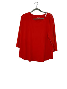 Eileen Fisher Size X-Large Red Pre-Owned Top- Ladies