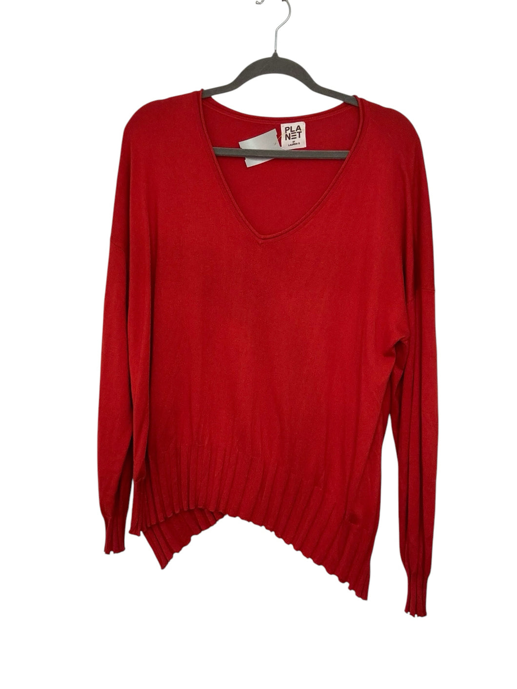 Planet Size One Size Red Pre-Owned Sweater- Ladies