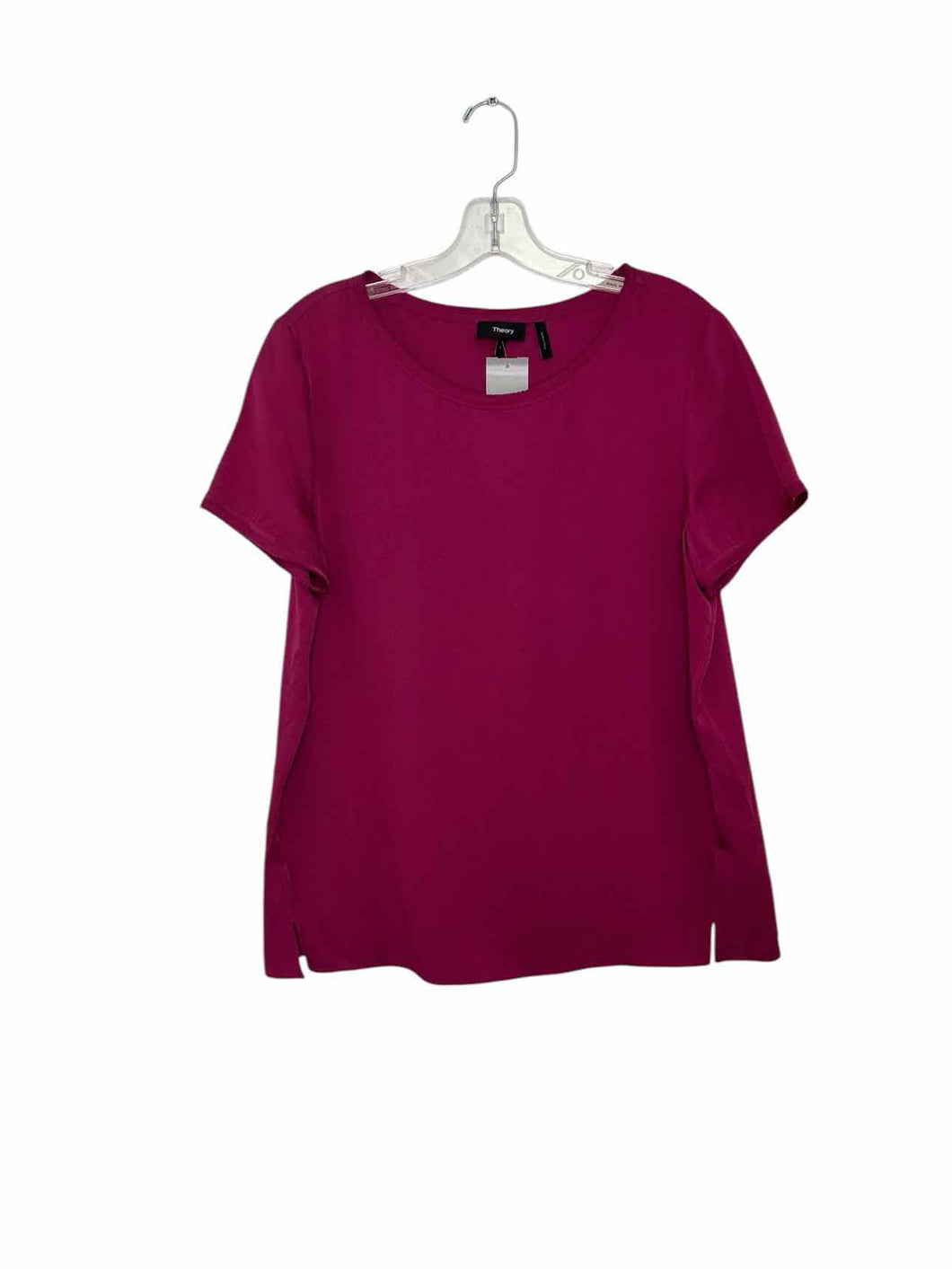 Theory Size Large Raspberry Pre-Owned Top- Ladies