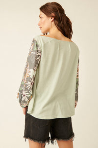 Free People Size X- Small Sage Top- Ladies