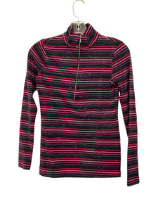 Sno Skins Size X- Small Pink Stripe Pre-Owned Pullover- Ladies