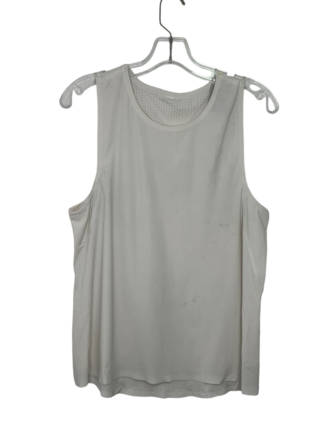 Lululemon Size Medium White Pre-Owned Tank Top- Ladies