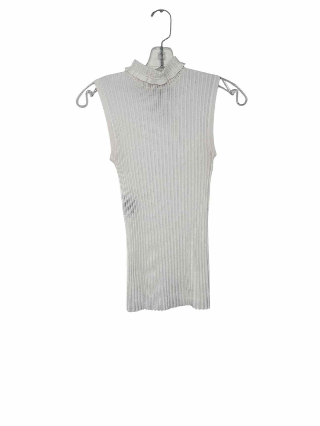 Derek Lam Size X- Small White Pre-Owned Tank Top- Ladies