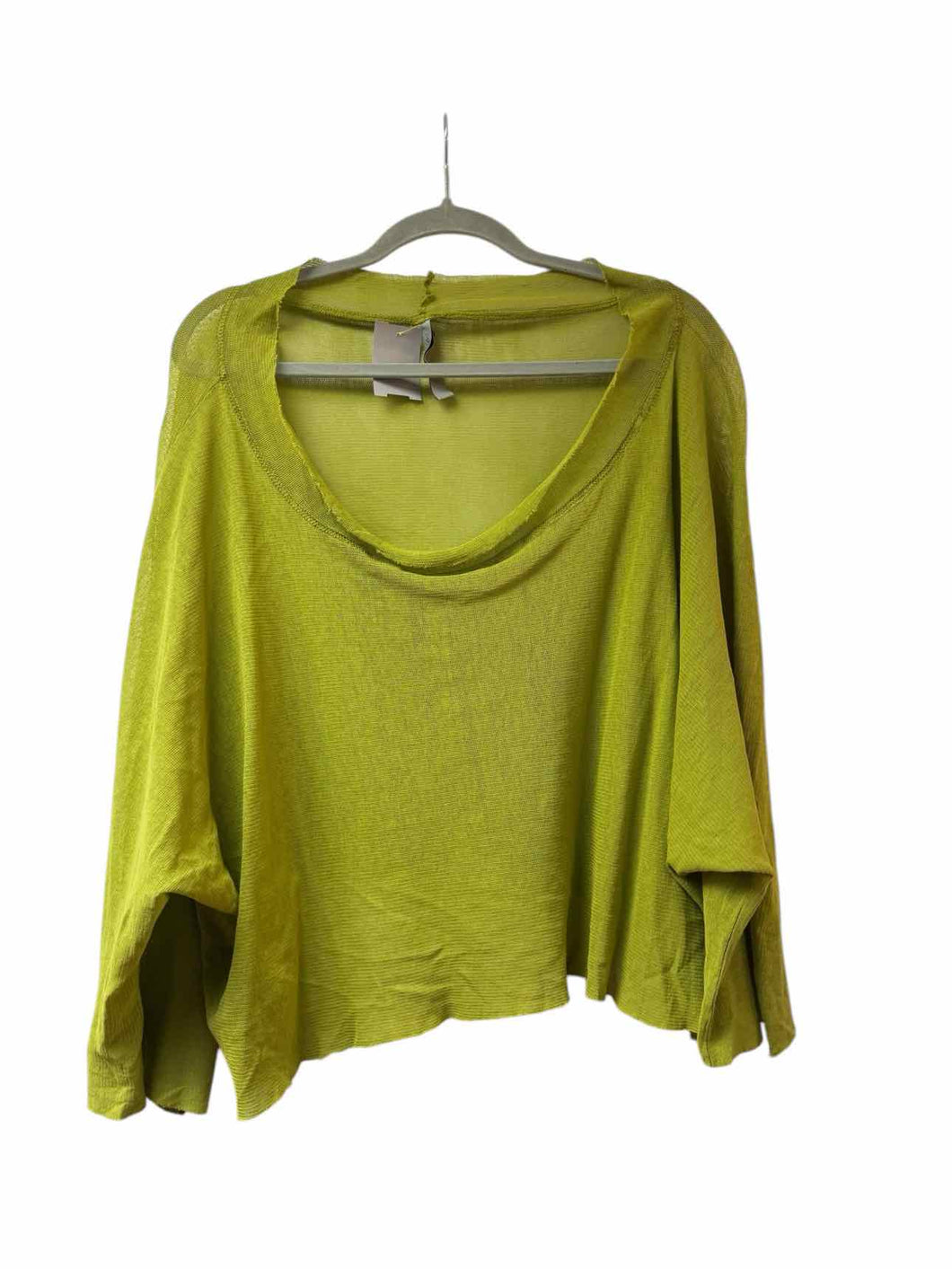 Cynthia Ashby Size Large Lime Green Pre-Owned Top- Ladies