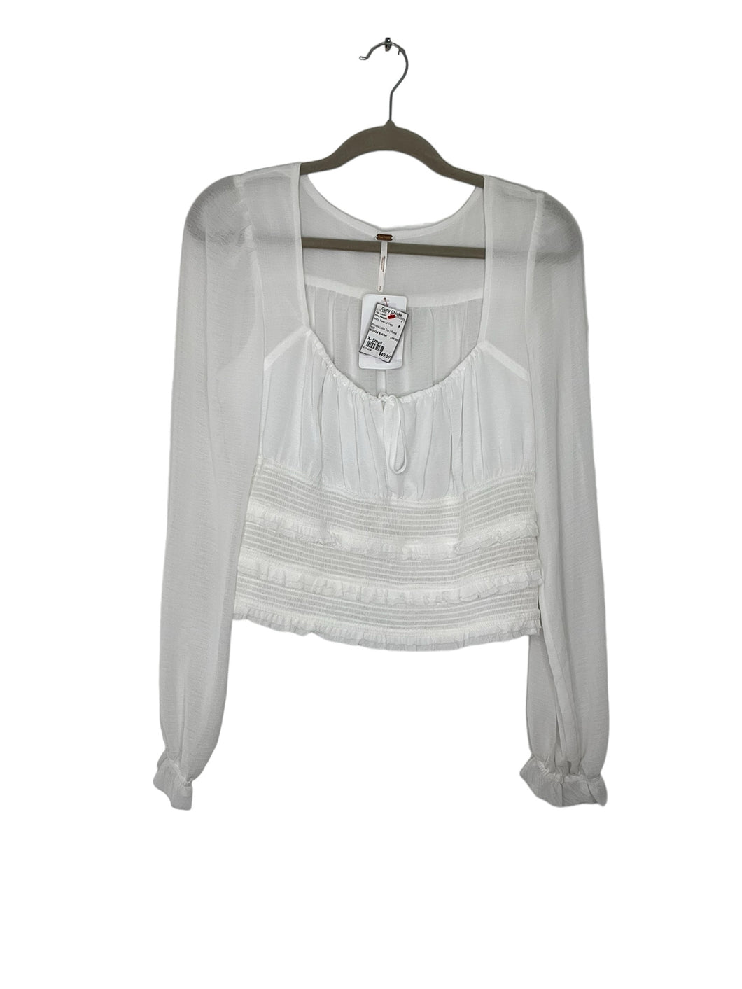 Free People Size X- Small Ivory Top- Ladies