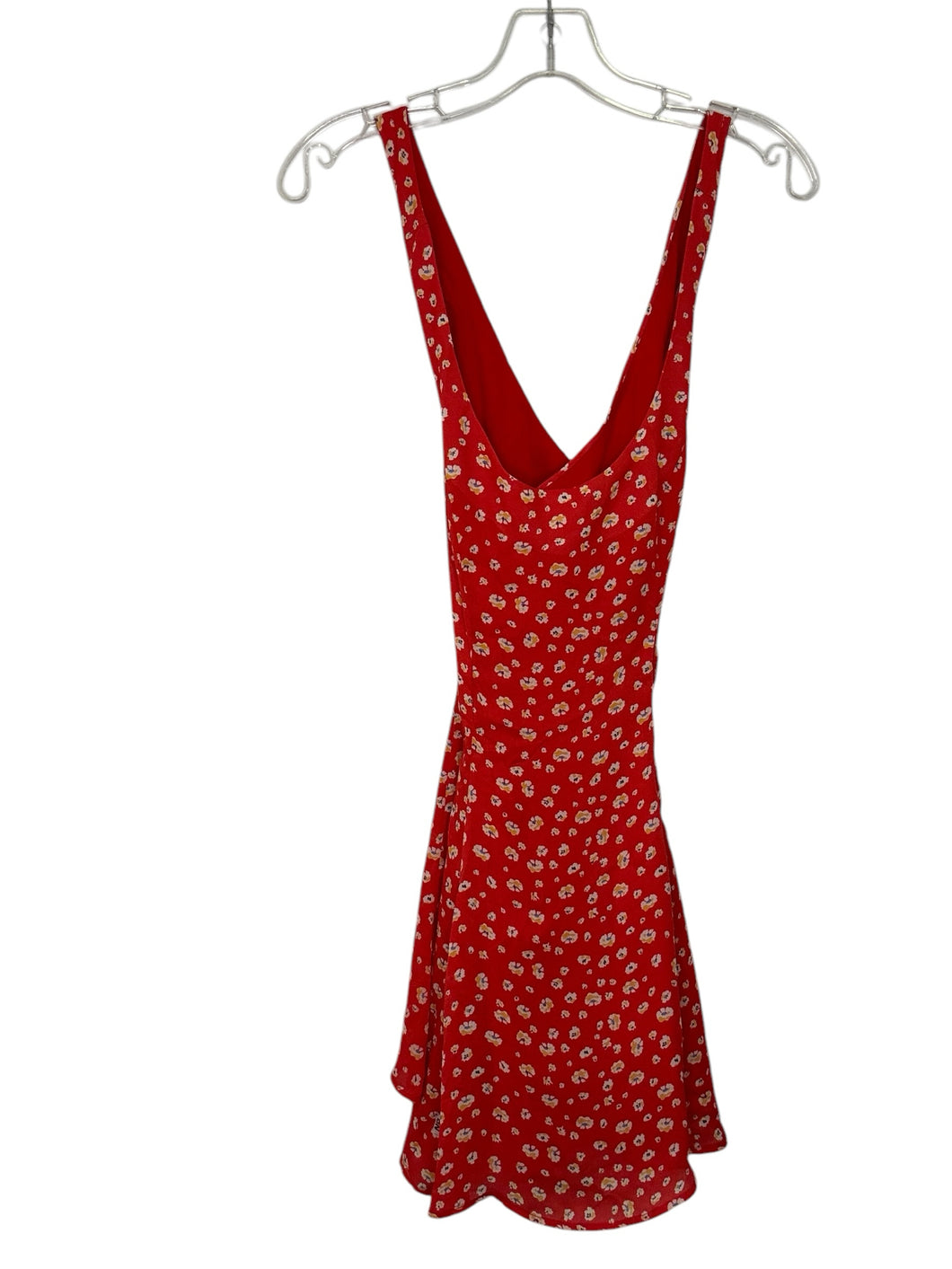 Lucca Couture Size Small Red Floral Pre-Owned Dress- Ladies