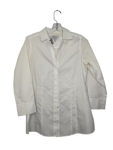 Foxcroft Size 4 White Pre-Owned Shirt- Ladies