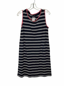 Tribal Size Medium Navy Stripe Pre-Owned Dress- Ladies