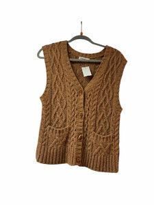 Size Small Tan Pre-Owned Vest- Ladies